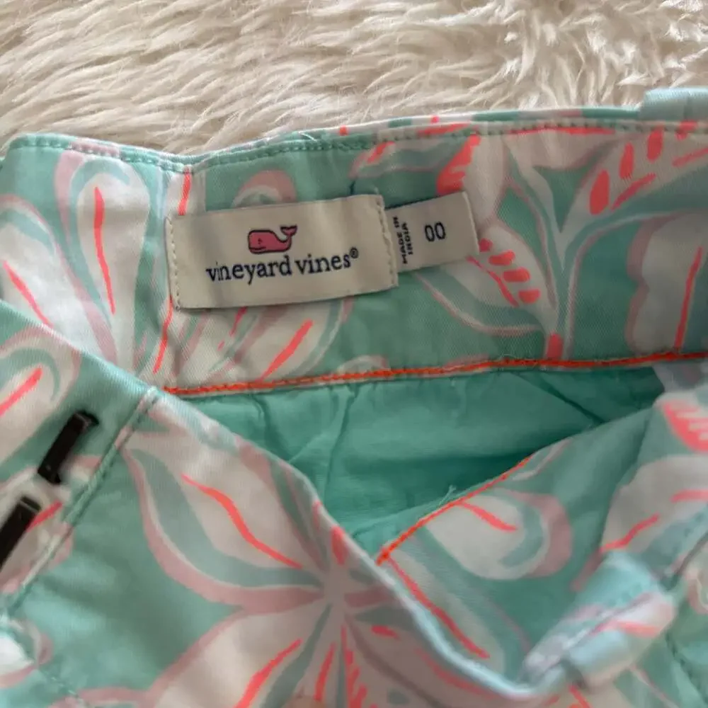 Vineyard‎ Vines Womens Palm Tree Print Shorts 00